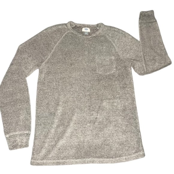 Old Navy Cozy Crew-Neck Sweater for Men Grey - Size M - Picture 3 of 5